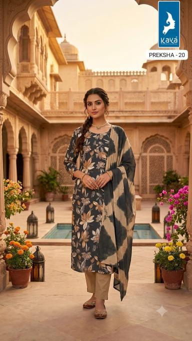 Kaya preksha 3pcs kurtis wholesale